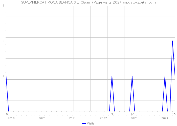 SUPERMERCAT ROCA BLANCA S.L. (Spain) Page visits 2024 