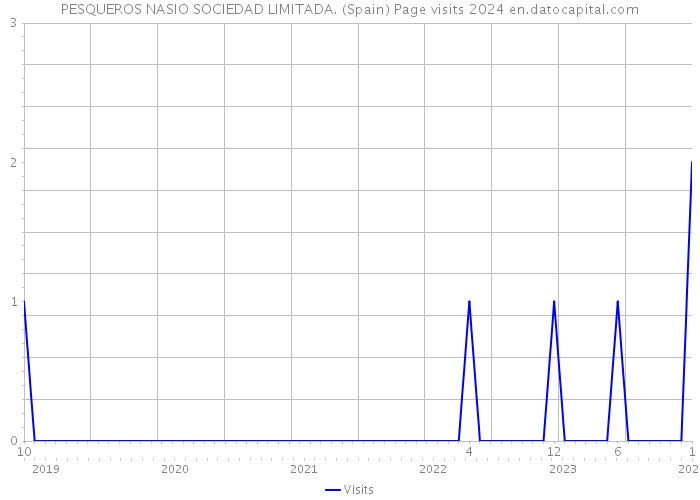 PESQUEROS NASIO SOCIEDAD LIMITADA. (Spain) Page visits 2024 