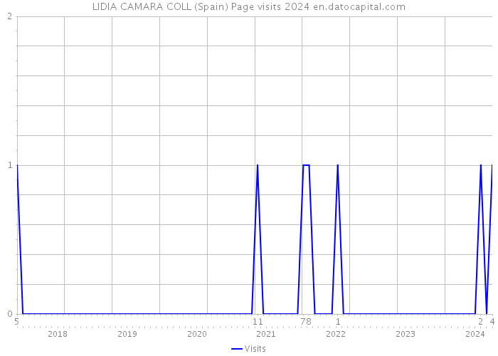 LIDIA CAMARA COLL (Spain) Page visits 2024 