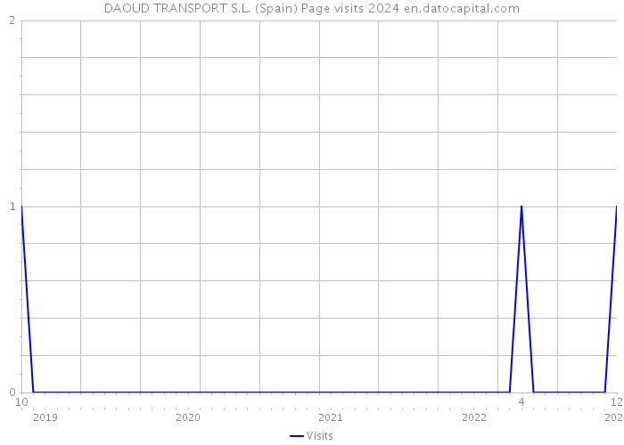 DAOUD TRANSPORT S.L. (Spain) Page visits 2024 