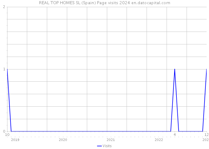 REAL TOP HOMES SL (Spain) Page visits 2024 