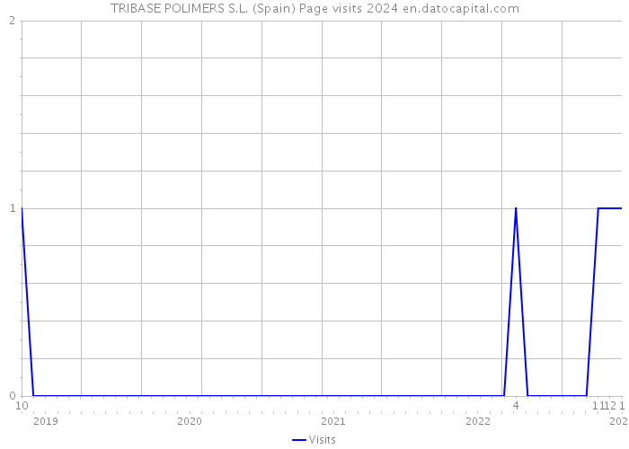 TRIBASE POLIMERS S.L. (Spain) Page visits 2024 