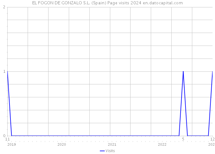 EL FOGON DE GONZALO S.L. (Spain) Page visits 2024 