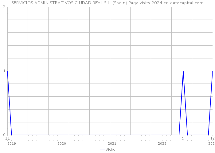 SERVICIOS ADMINISTRATIVOS CIUDAD REAL S.L. (Spain) Page visits 2024 
