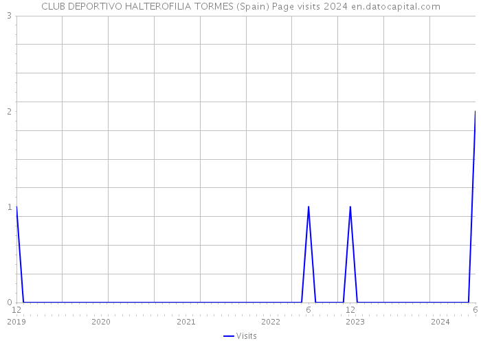 CLUB DEPORTIVO HALTEROFILIA TORMES (Spain) Page visits 2024 