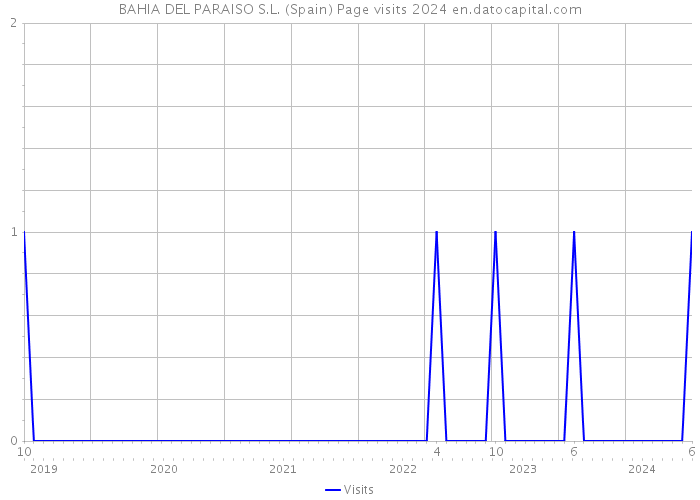 BAHIA DEL PARAISO S.L. (Spain) Page visits 2024 