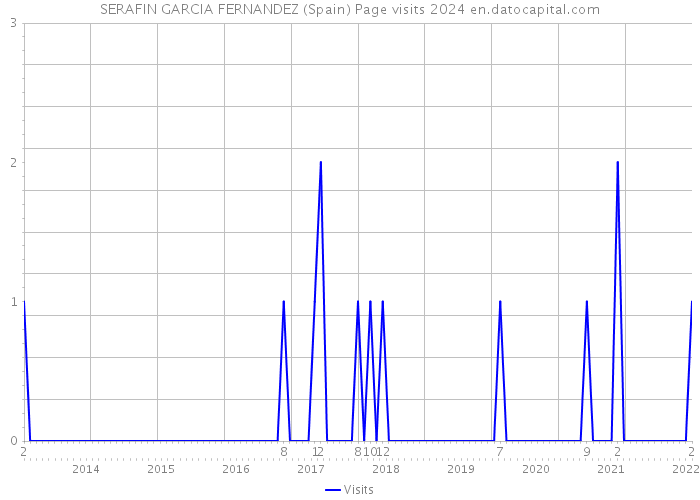SERAFIN GARCIA FERNANDEZ (Spain) Page visits 2024 
