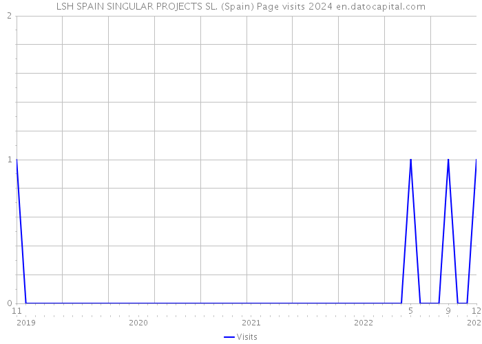 LSH SPAIN SINGULAR PROJECTS SL. (Spain) Page visits 2024 