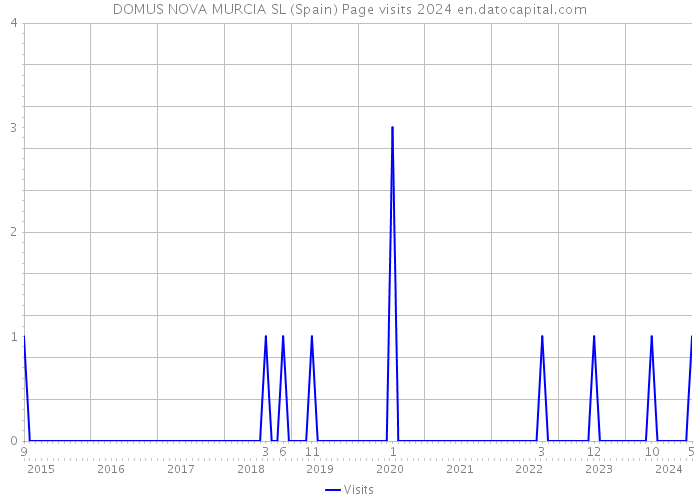 DOMUS NOVA MURCIA SL (Spain) Page visits 2024 