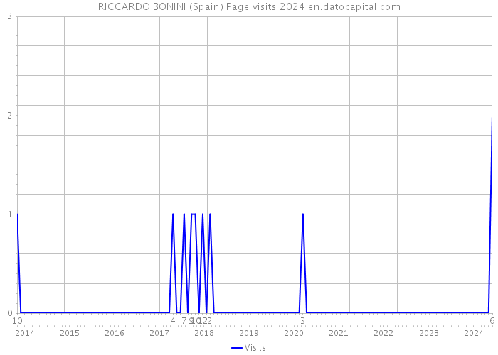 RICCARDO BONINI (Spain) Page visits 2024 