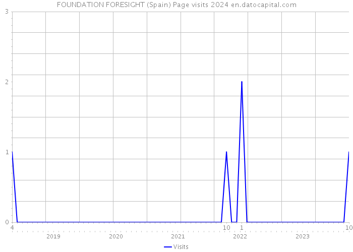 FOUNDATION FORESIGHT (Spain) Page visits 2024 