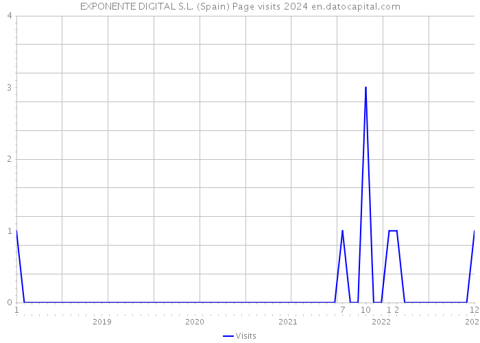 EXPONENTE DIGITAL S.L. (Spain) Page visits 2024 