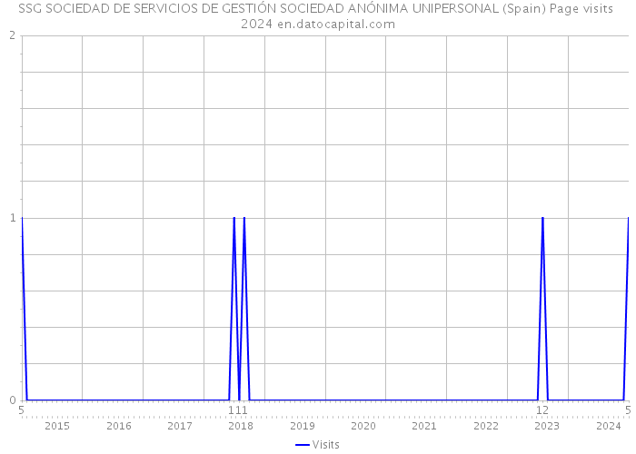 SSG SOCIEDAD DE SERVICIOS DE GESTIÓN SOCIEDAD ANÓNIMA UNIPERSONAL (Spain) Page visits 2024 