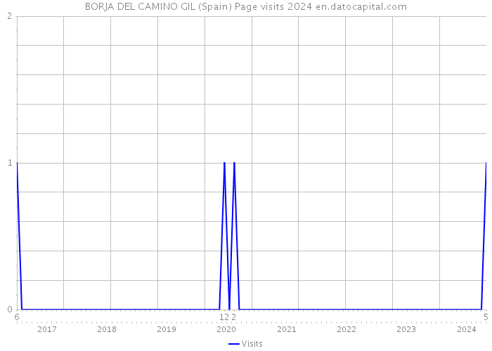 BORJA DEL CAMINO GIL (Spain) Page visits 2024 
