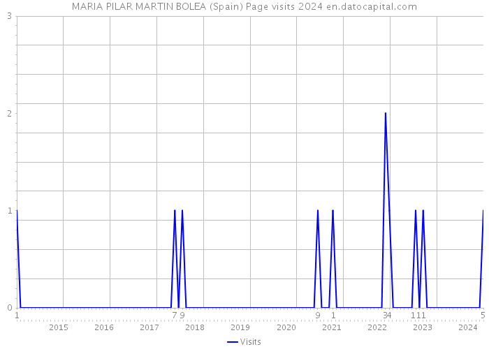 MARIA PILAR MARTIN BOLEA (Spain) Page visits 2024 