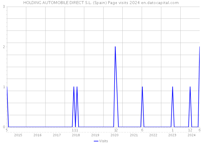 HOLDING AUTOMOBILE DIRECT S.L. (Spain) Page visits 2024 