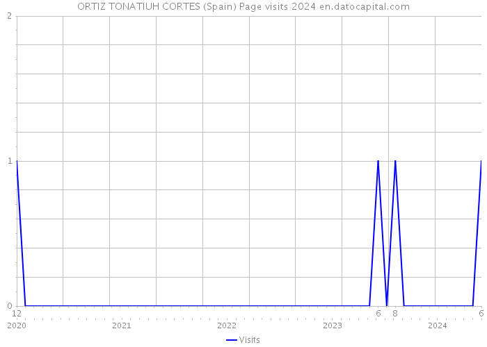 ORTIZ TONATIUH CORTES (Spain) Page visits 2024 