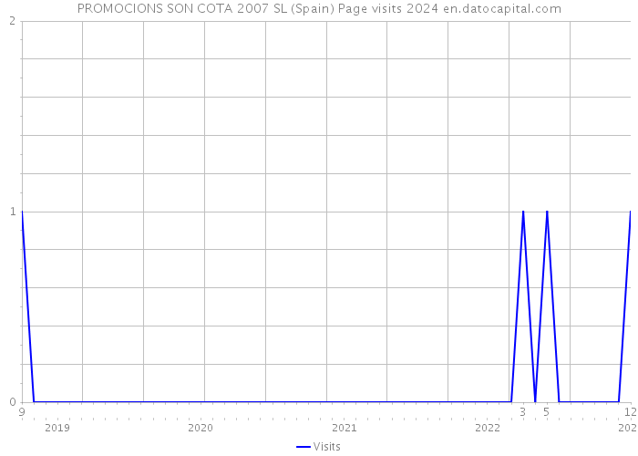 PROMOCIONS SON COTA 2007 SL (Spain) Page visits 2024 