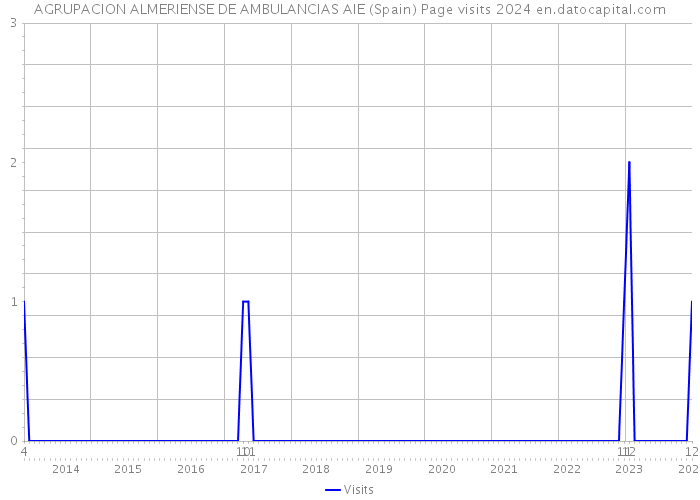 AGRUPACION ALMERIENSE DE AMBULANCIAS AIE (Spain) Page visits 2024 
