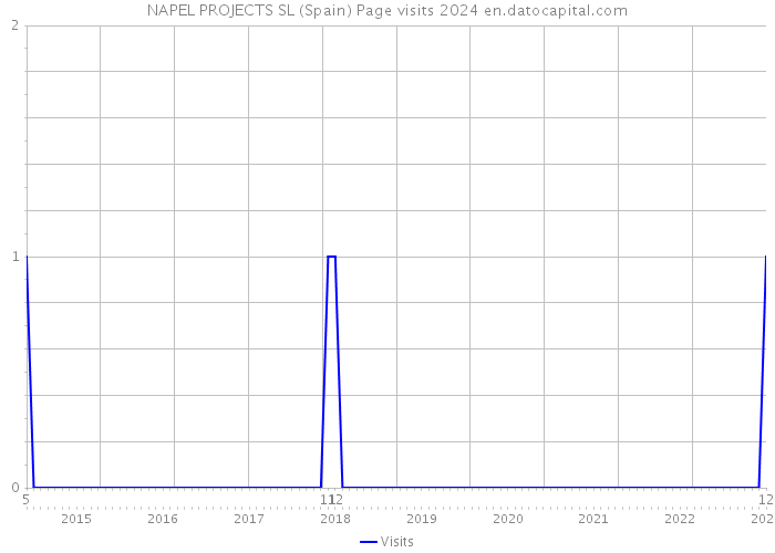 NAPEL PROJECTS SL (Spain) Page visits 2024 