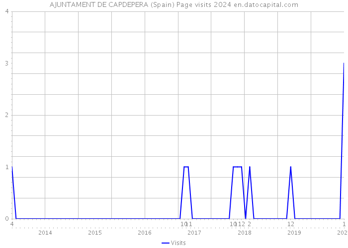 AJUNTAMENT DE CAPDEPERA (Spain) Page visits 2024 