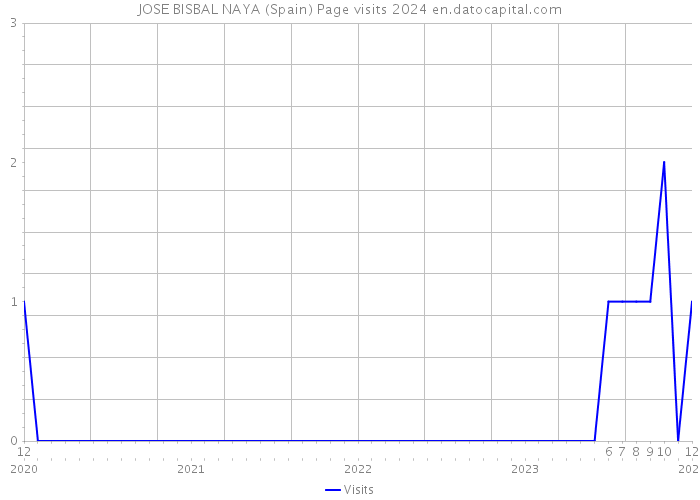 JOSE BISBAL NAYA (Spain) Page visits 2024 