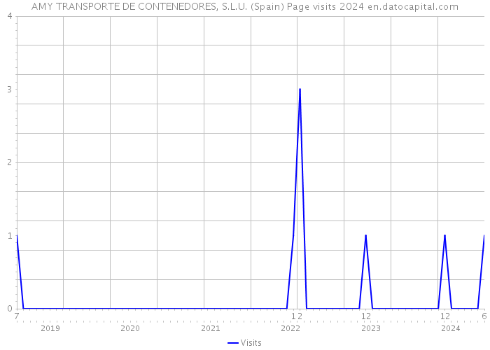 AMY TRANSPORTE DE CONTENEDORES, S.L.U. (Spain) Page visits 2024 