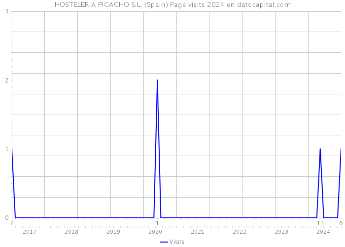 HOSTELERIA PICACHO S.L. (Spain) Page visits 2024 