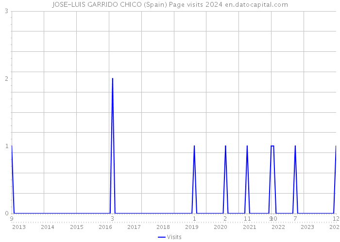 JOSE-LUIS GARRIDO CHICO (Spain) Page visits 2024 