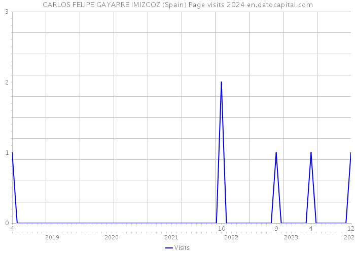 CARLOS FELIPE GAYARRE IMIZCOZ (Spain) Page visits 2024 