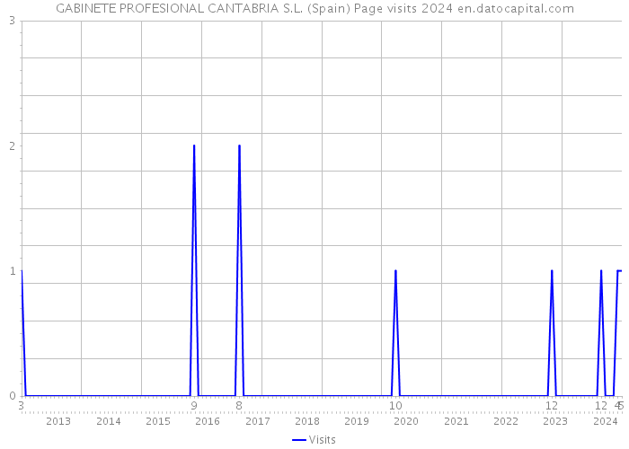 GABINETE PROFESIONAL CANTABRIA S.L. (Spain) Page visits 2024 