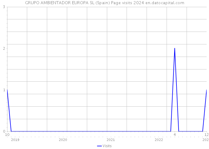 GRUPO AMBIENTADOR EUROPA SL (Spain) Page visits 2024 