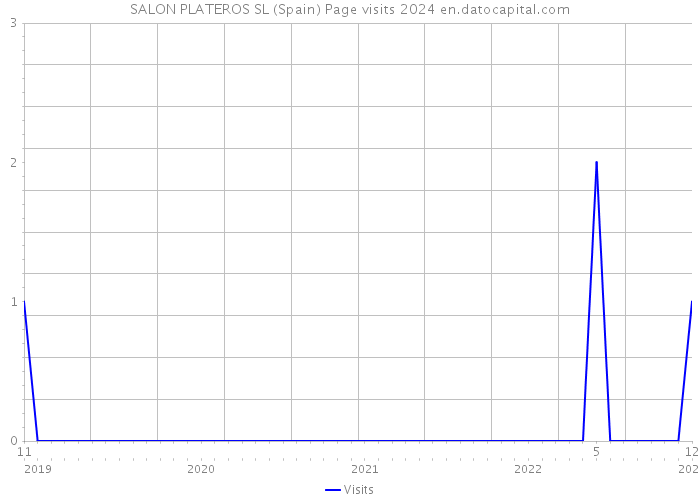 SALON PLATEROS SL (Spain) Page visits 2024 