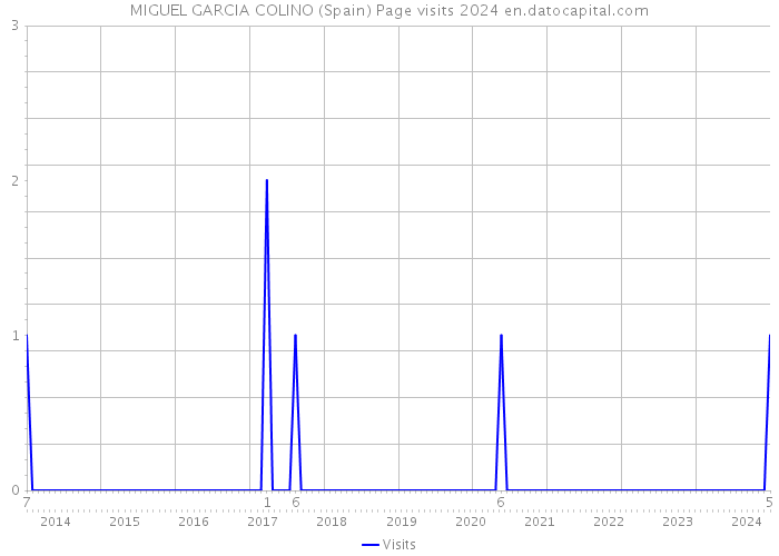 MIGUEL GARCIA COLINO (Spain) Page visits 2024 