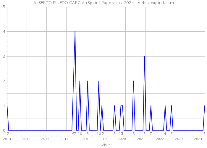 ALBERTO PINEDO GARCIA (Spain) Page visits 2024 