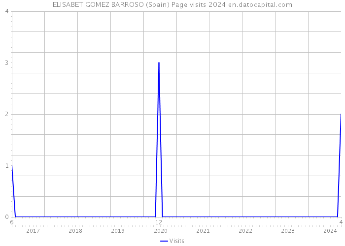 ELISABET GOMEZ BARROSO (Spain) Page visits 2024 