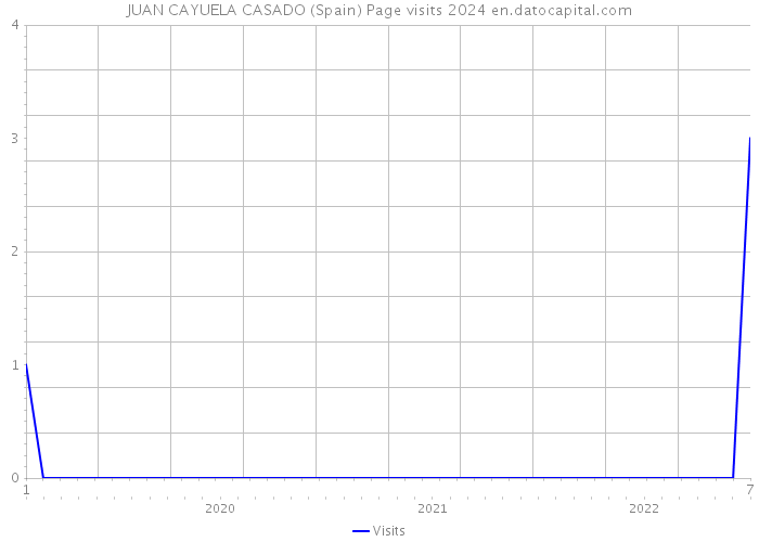JUAN CAYUELA CASADO (Spain) Page visits 2024 