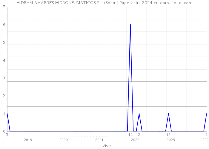 HIDRAM AMARRES HIDRONEUMATICOS SL. (Spain) Page visits 2024 