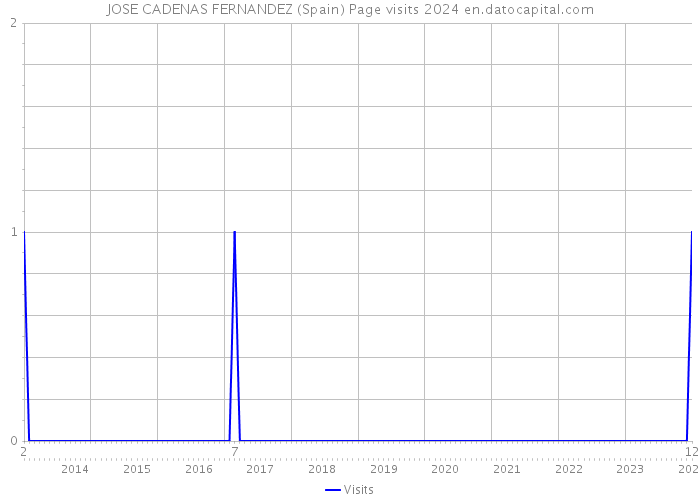 JOSE CADENAS FERNANDEZ (Spain) Page visits 2024 
