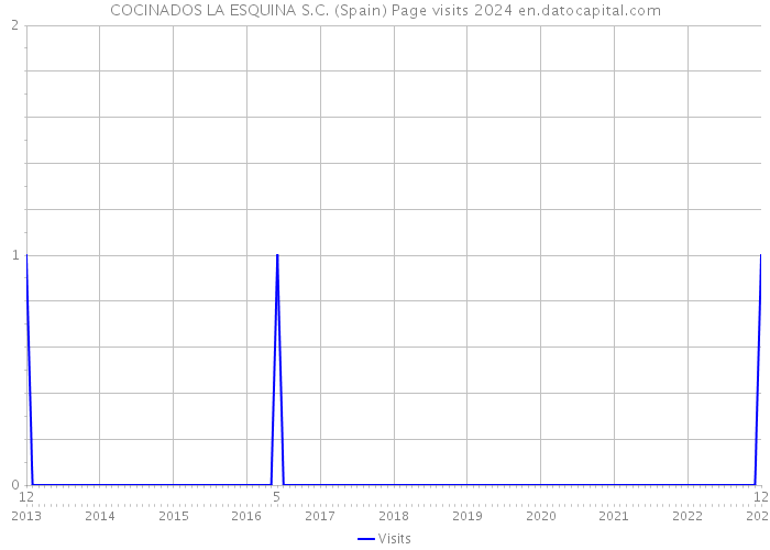 COCINADOS LA ESQUINA S.C. (Spain) Page visits 2024 
