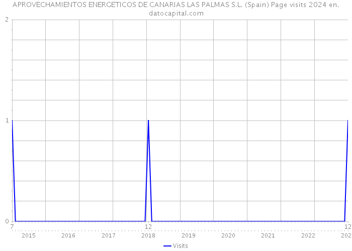 APROVECHAMIENTOS ENERGETICOS DE CANARIAS LAS PALMAS S.L. (Spain) Page visits 2024 