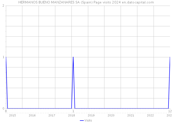 HERMANOS BUENO MANZANARES SA (Spain) Page visits 2024 