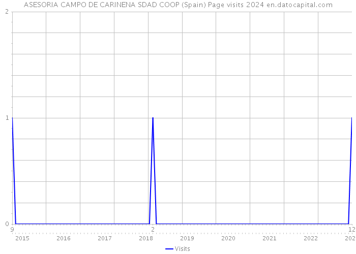 ASESORIA CAMPO DE CARINENA SDAD COOP (Spain) Page visits 2024 