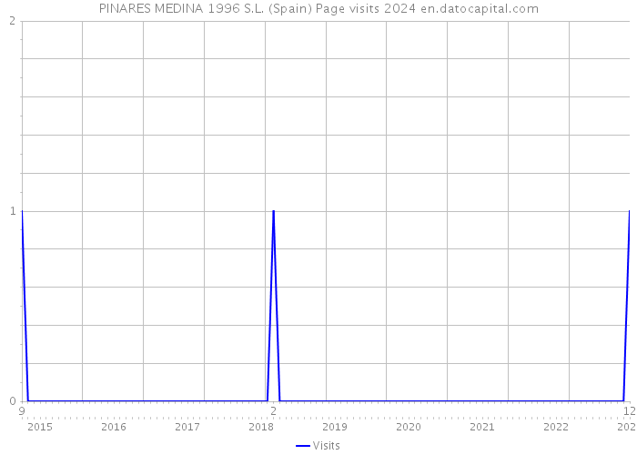 PINARES MEDINA 1996 S.L. (Spain) Page visits 2024 