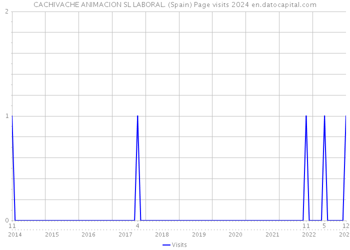 CACHIVACHE ANIMACION SL LABORAL. (Spain) Page visits 2024 