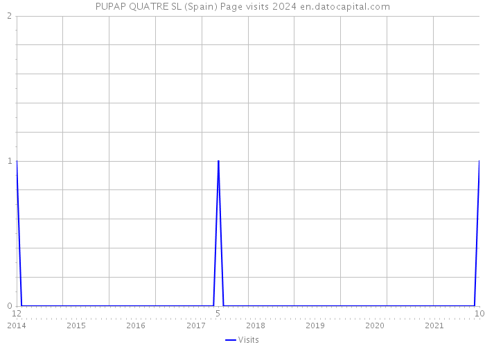 PUPAP QUATRE SL (Spain) Page visits 2024 