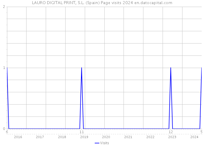 LAURO DIGITAL PRINT, S.L. (Spain) Page visits 2024 