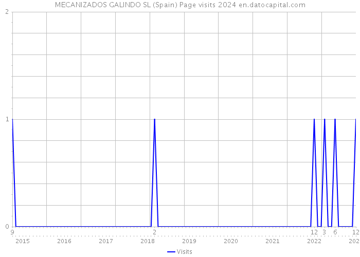 MECANIZADOS GALINDO SL (Spain) Page visits 2024 