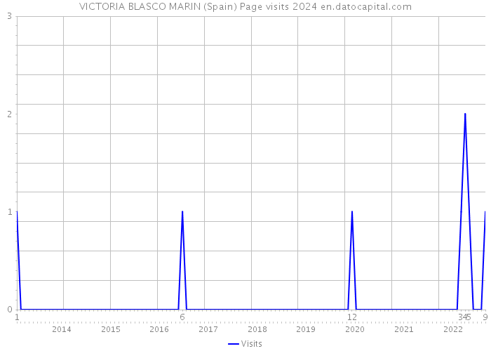 VICTORIA BLASCO MARIN (Spain) Page visits 2024 
