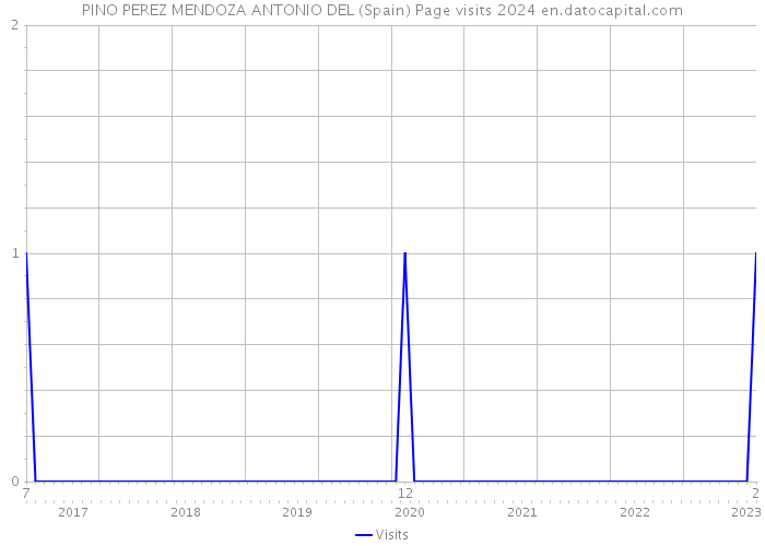 PINO PEREZ MENDOZA ANTONIO DEL (Spain) Page visits 2024 